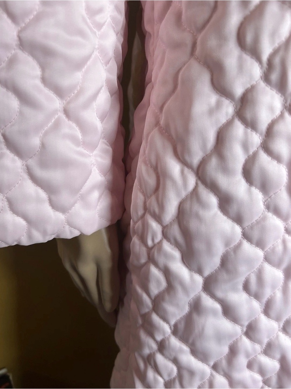 Vintage DEADSTOCK Pink Quilted Long Zip Robe Barbizon- Womens Cozy Loungewear - Picture 4 of 9
